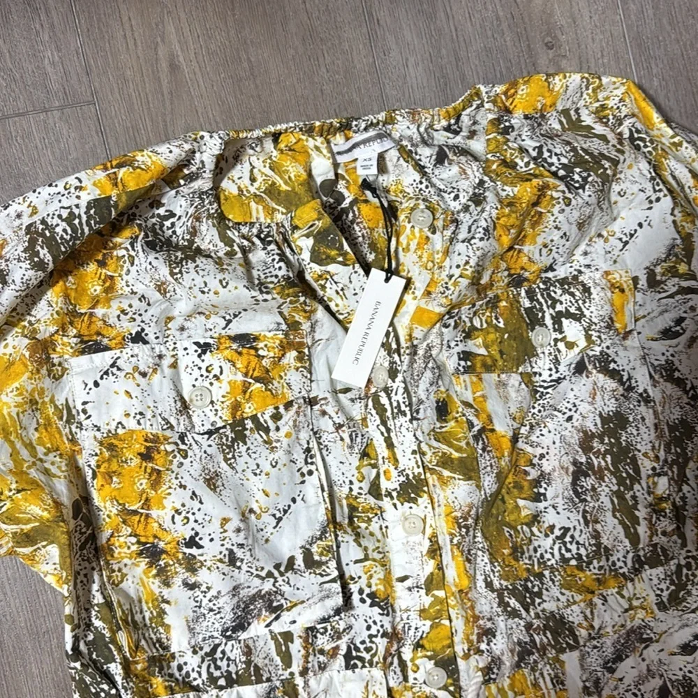 Banana Republic Yellow Floral Midi Dress - Picture 9 of 9
